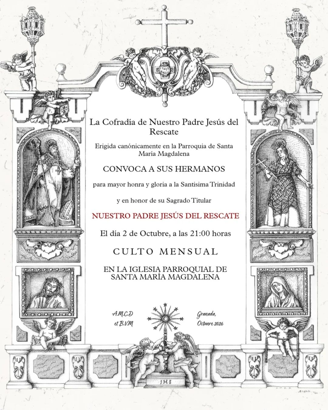 Cultos Mensuales Octubre